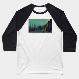 Shipping on the Clyde by John Atkinson Grimshaw Baseball T-Shirt